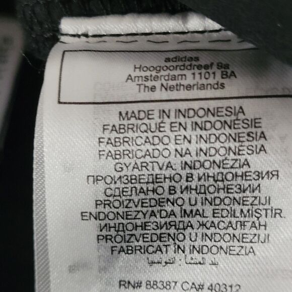 NWOT Adidas Adibreak Denim Two-In-One Jeans Womens 32 Black White Baggy Skater - Picture 15 of 16